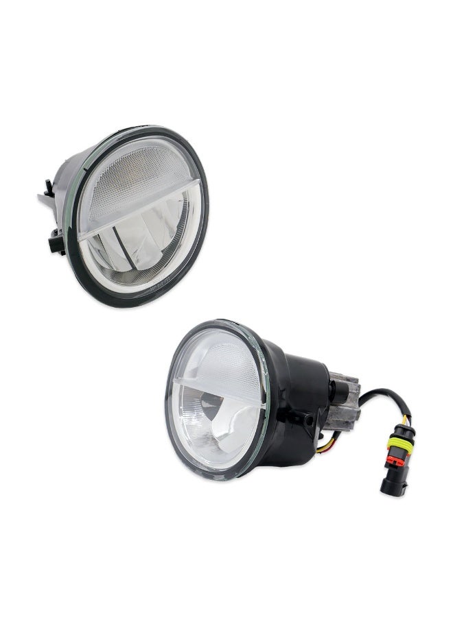DLAA Pack of 2 Front Universal High Power Daytime Running TY4613L LED Fog Lamp with Turning Light Function, Wires & Switch Suitable for TY Cars | 1 Year International Warranty - Image 2